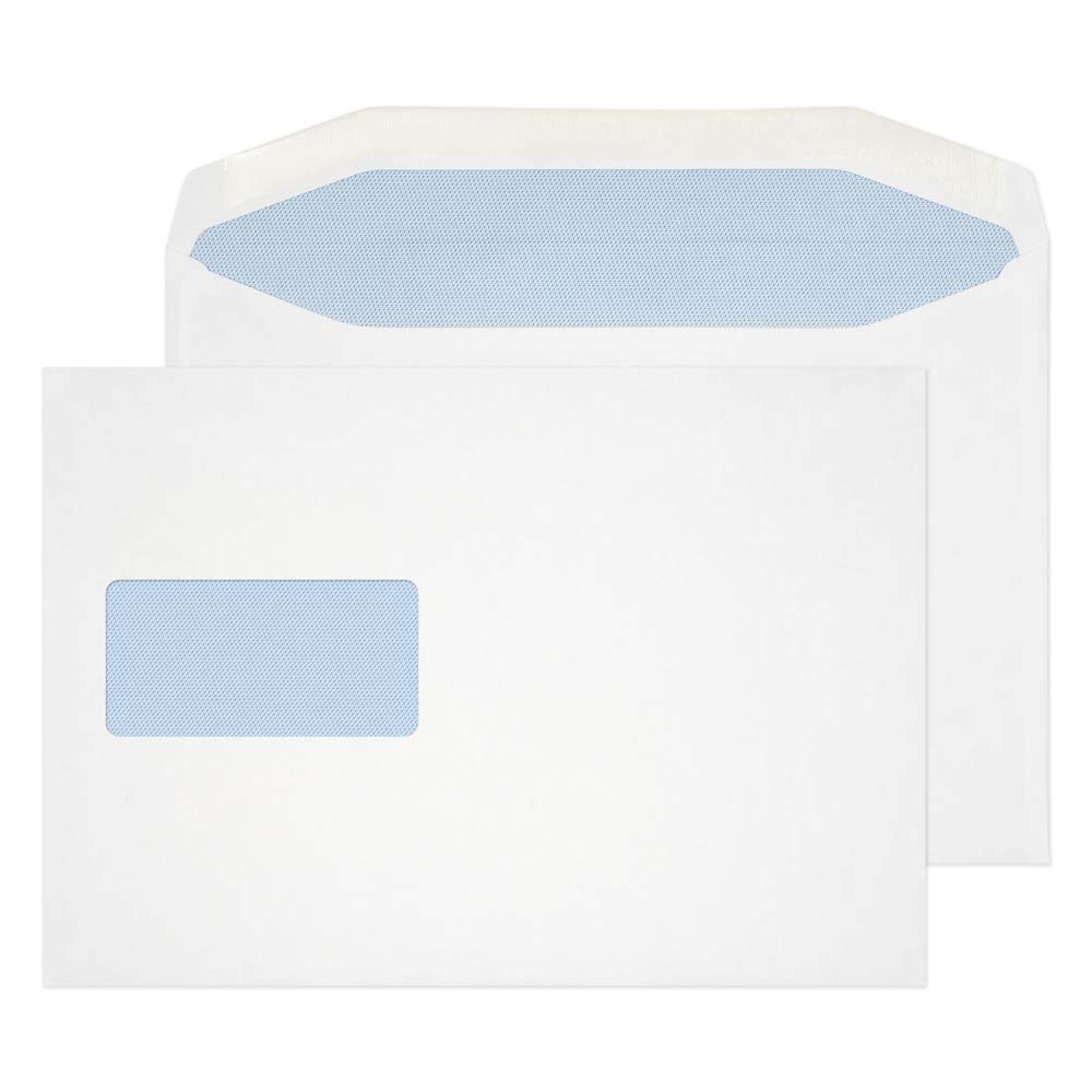 Blake Everyday White Window Gummed Mailer 178x254mm 90gsm Pack 500 Code 5508