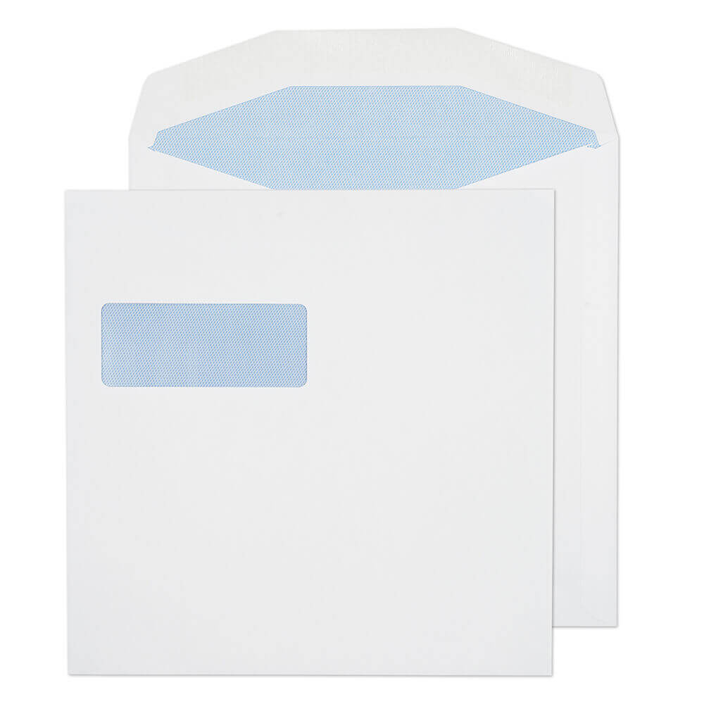 Blake Everyday White Window Gummed Mailer 220x220mm 100gsm Pack 500 Code 5708