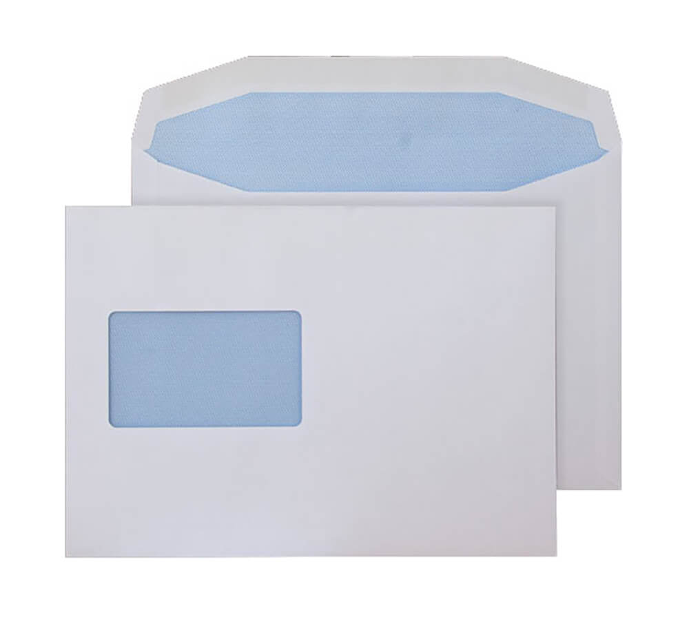 Blake Everyday White Window Gummed Mailer 162x235mm 90gsm Pack 500 Code 5802CBC
