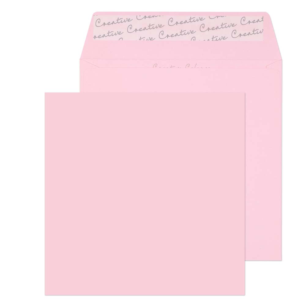 Blake Colour Baby Pink Peel&Seal Square Wallet 160x160mm 120gsm Pack 500 Code 601
