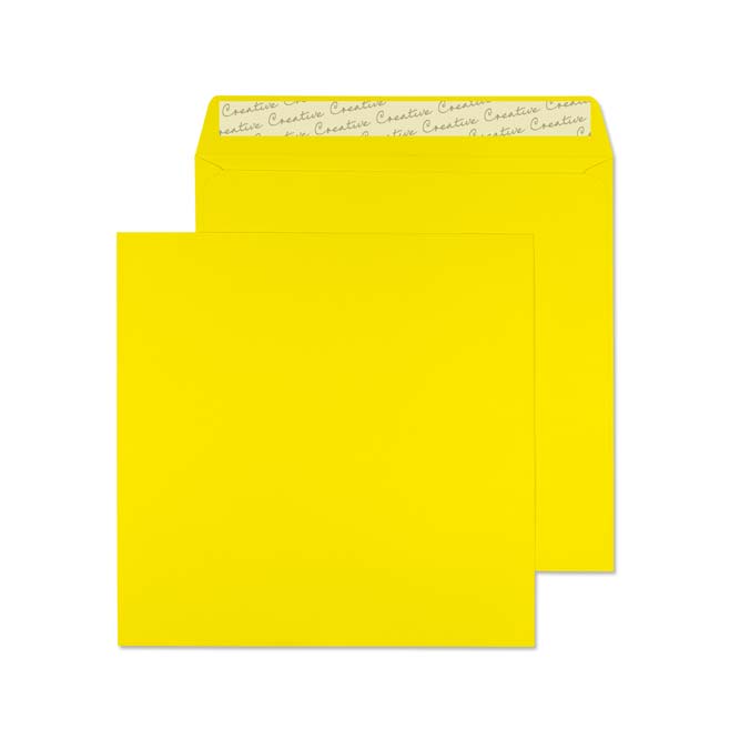 Blake Colour Banana Yellow Peel&Seal Square Wallet 160x160mm 120gsm Pack 500 Code 603