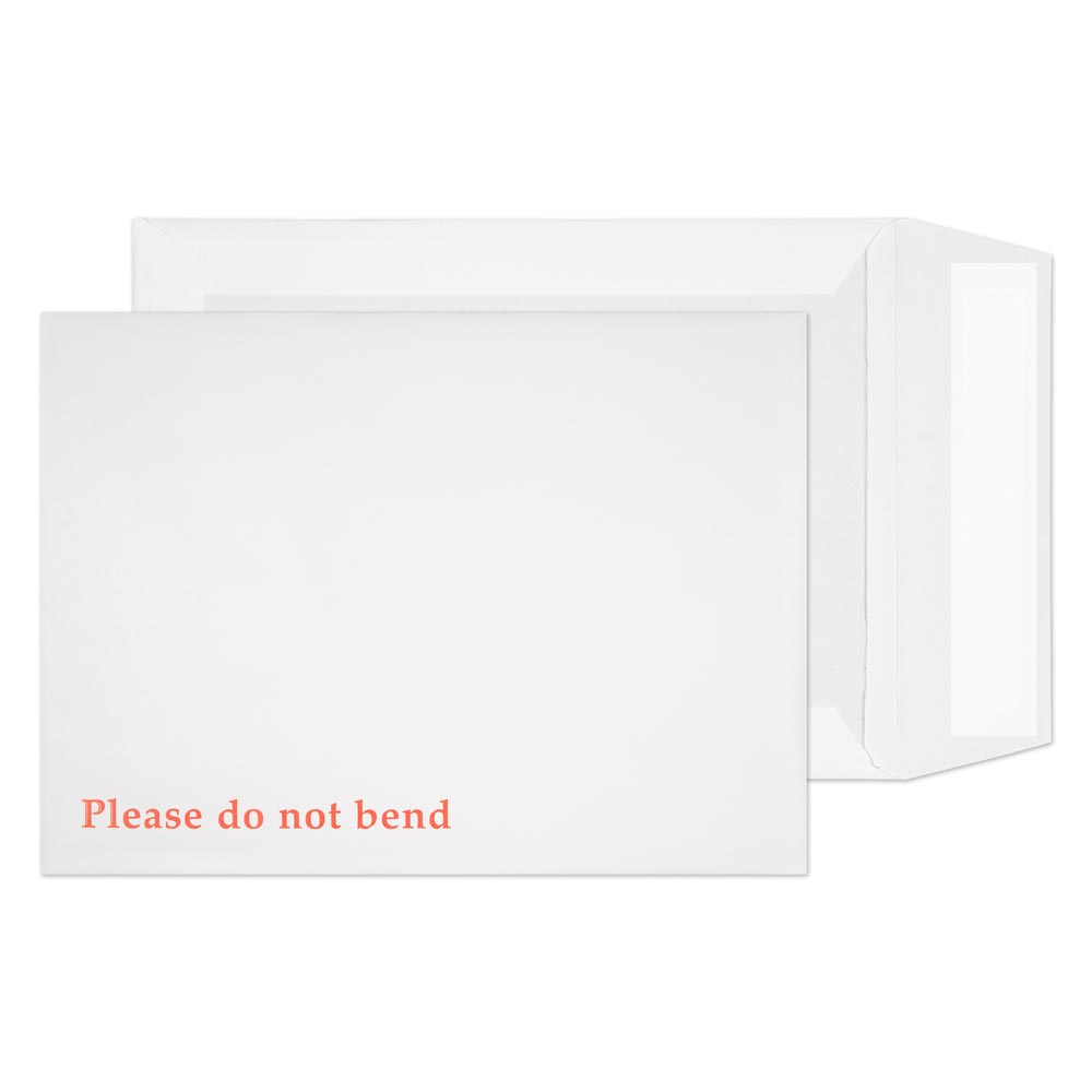 Blake Packaging White Peel&Seal Board Back Pocket 241x178mm 120gsm Pack 125 Code 6112