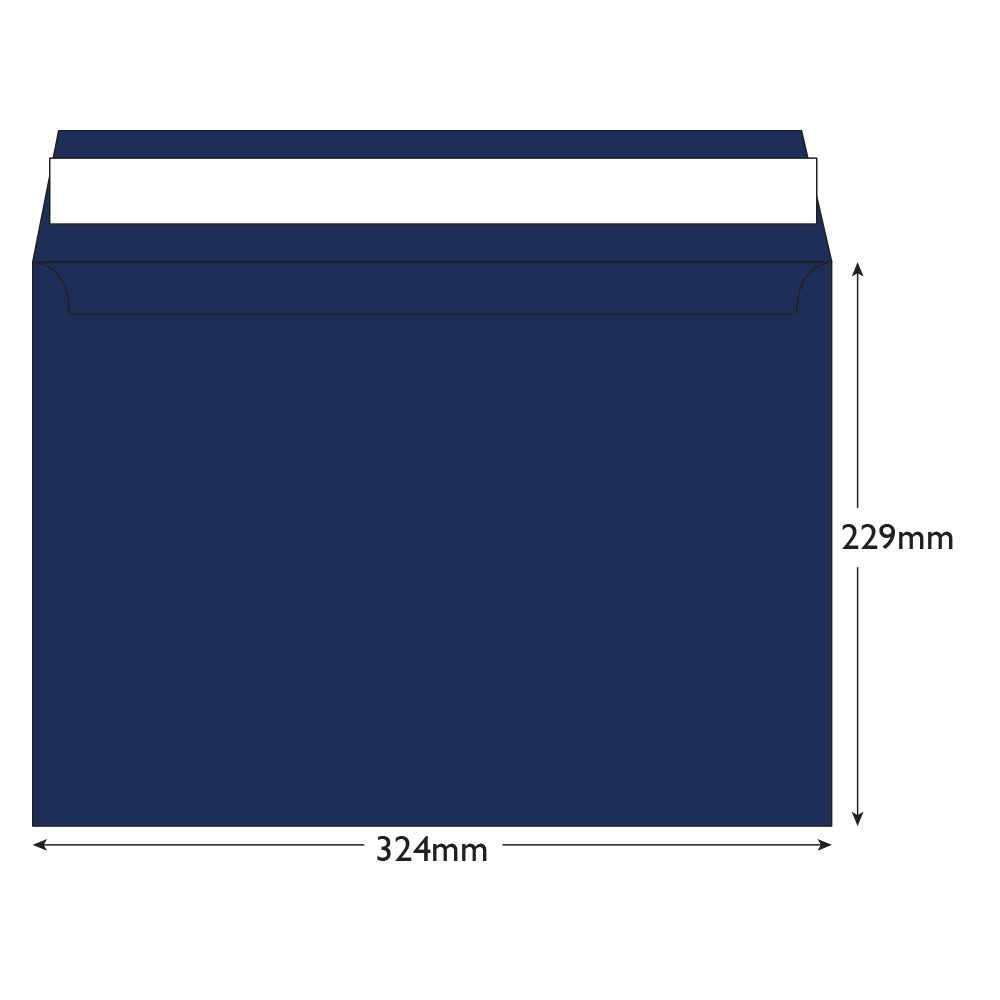 Purely Everyday Oxford Blue Peel&Seal Wallet 229x324mm 120gsm Pack 10 Code SP 63420