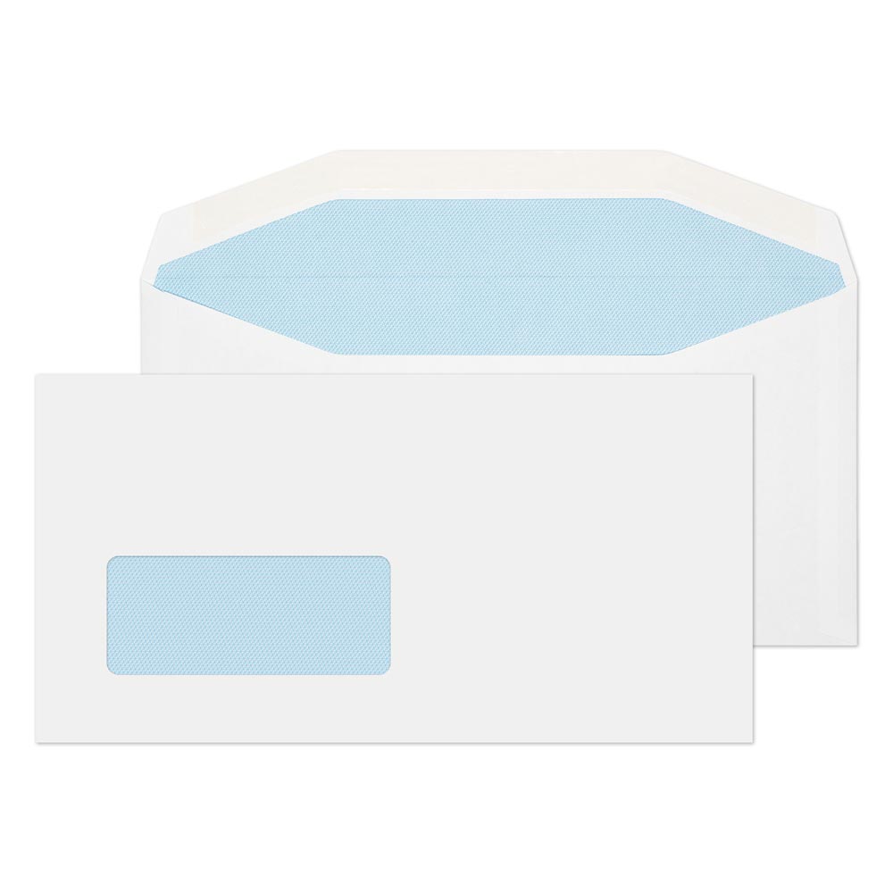 Blake Everyday White Window Gummed Mailer 121x235mm 90gsm Pack 1000 Code 7114SW