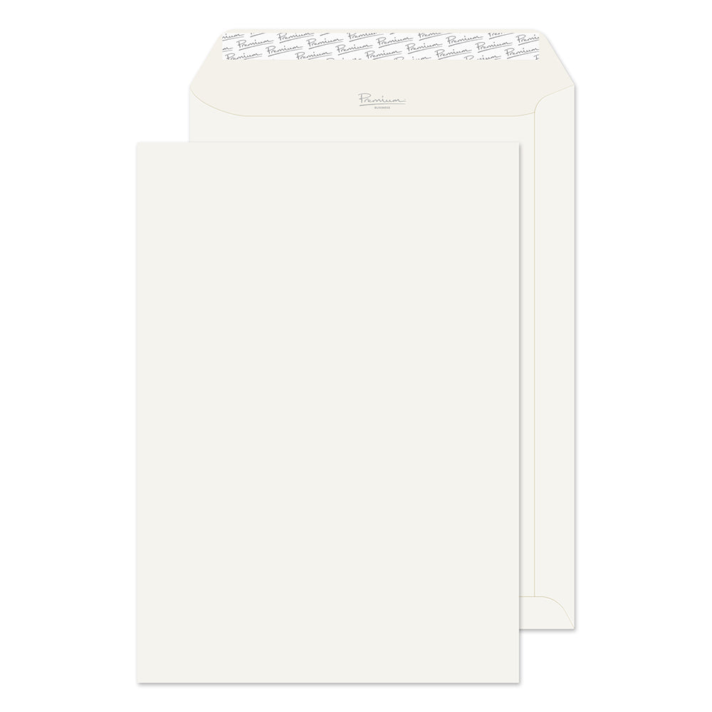 Premium Business Oyster Wove Peel&Seal Pocket 324x229mm 120gsm Pack 250 Code 71891