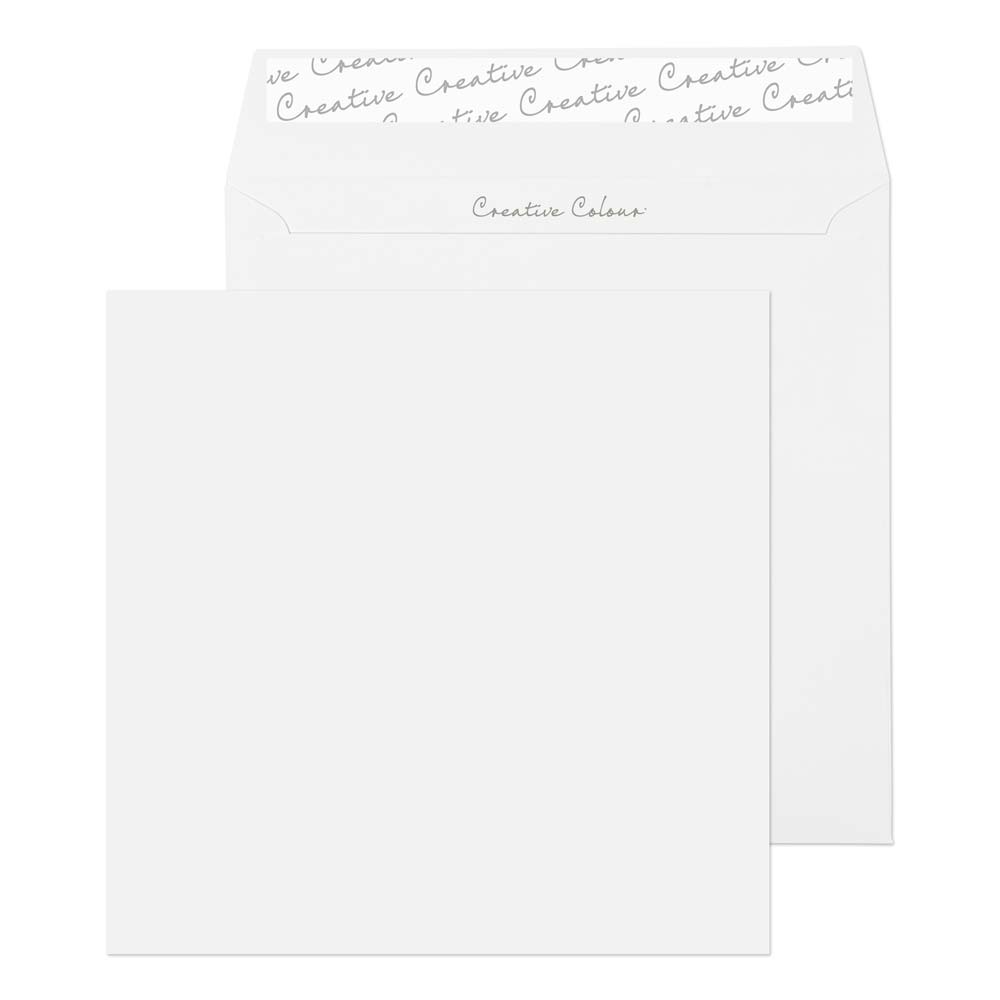 Blake Colour Ice White Peel&Seal Square Wallet 155x155mm 120gsm Pack 500 Code 750