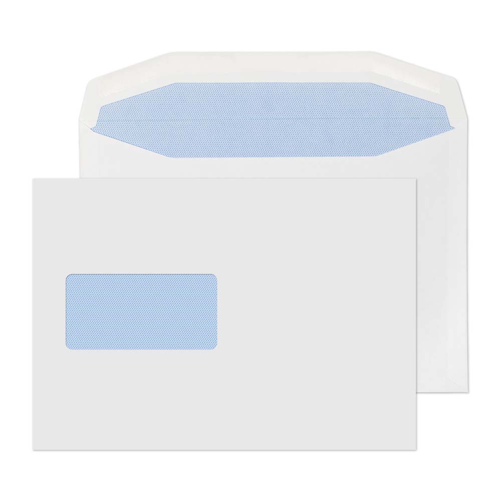 Blake Everyday White Window Gummed Mailer 162x229mm 100gsm Pack 500 Code 7708