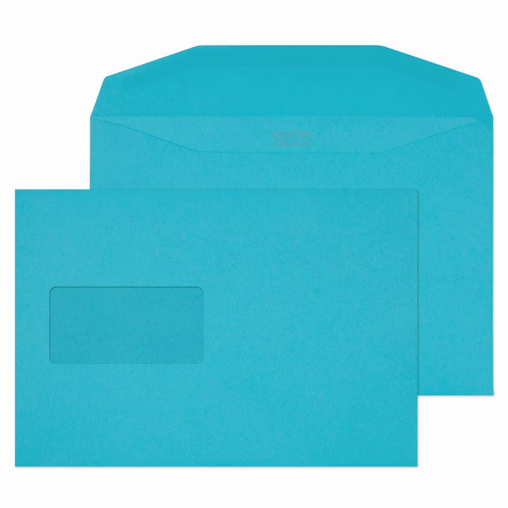 Blake Colour Cocktail Blue Gummed Window Mailer 162x235mm Pack 250 Code UN 809W