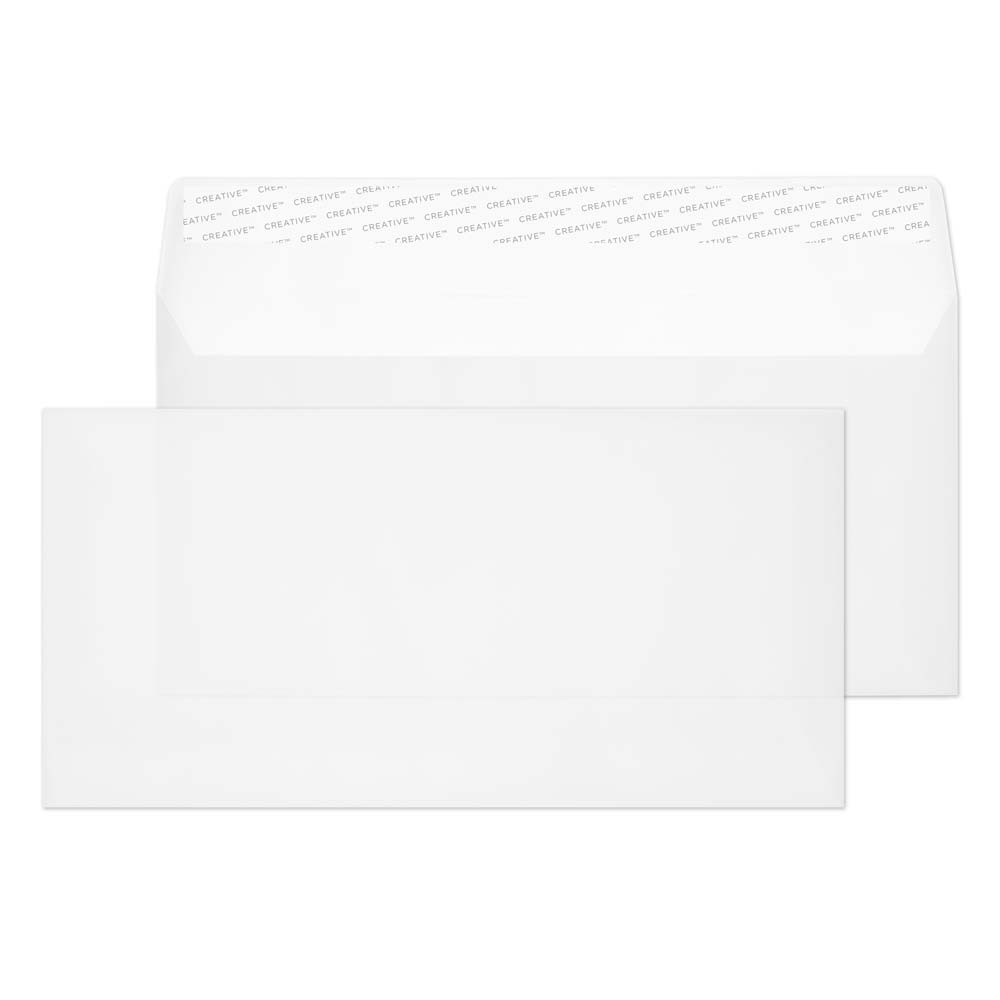 Blake Senses Translucent White Peel&Seal Wallet 110x220mm 90gsm Pack 500 Code 815