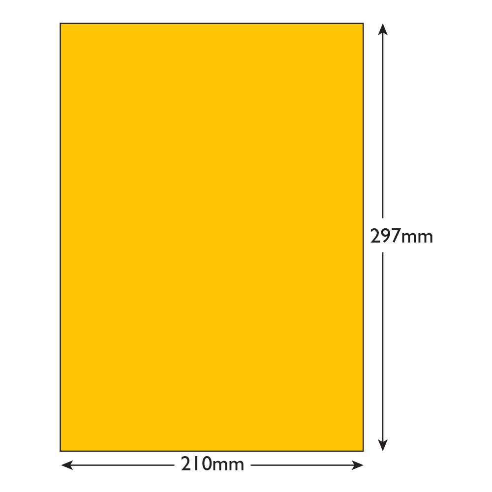 Blake Colour Paper Egg Yellow Paper 210x297mm 120gsm Pack 50 Code 86404