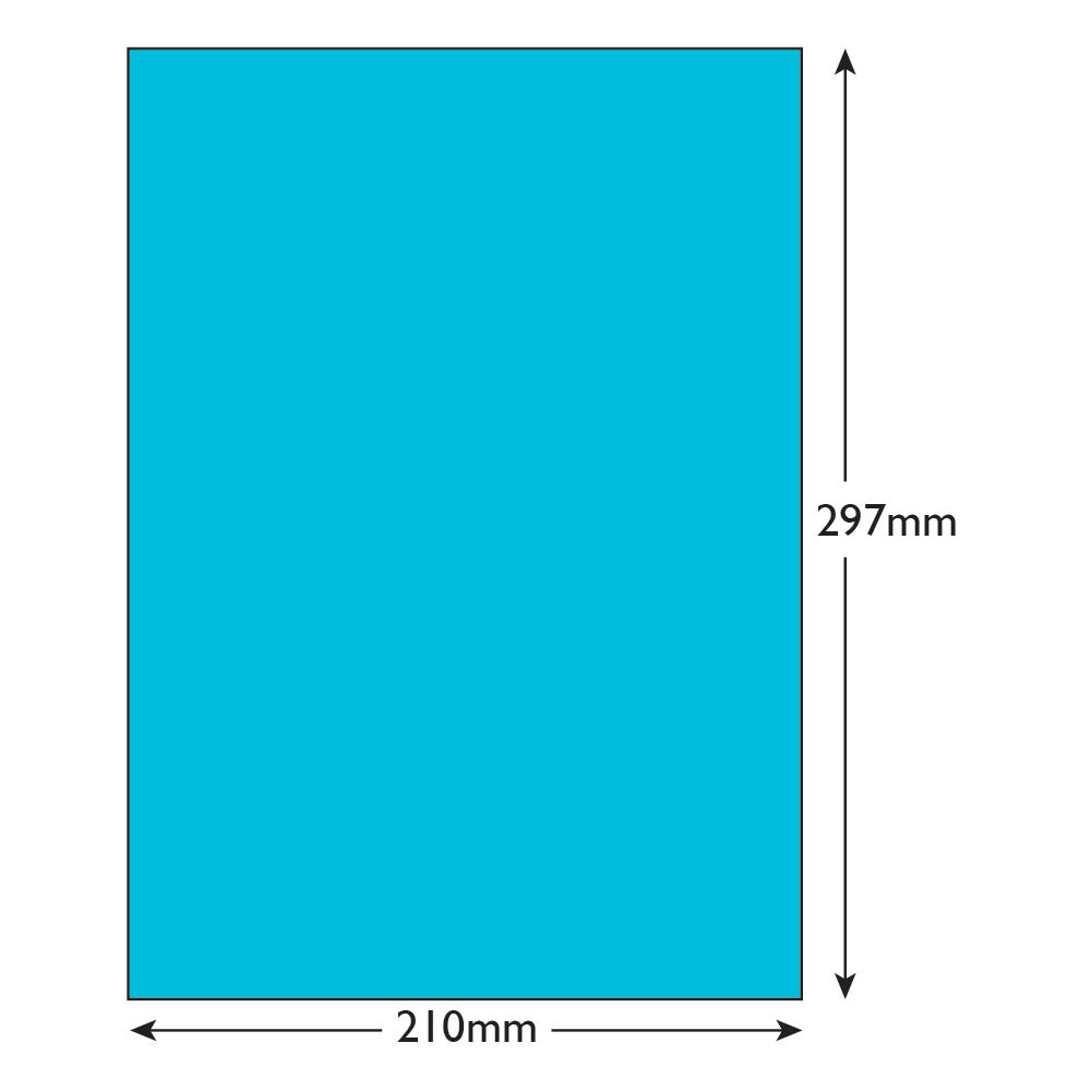 Blake Colour Paper Cocktail Blue Paper 210x297mm 120gsm Pack 50 Code 86409