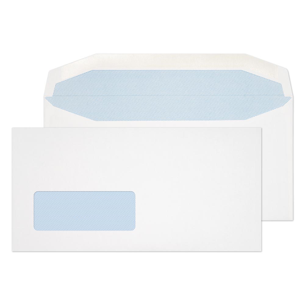 Blake Everyday White Window Gummed Mailer 110x220mm 110gsm Pack 1000 Code 8702