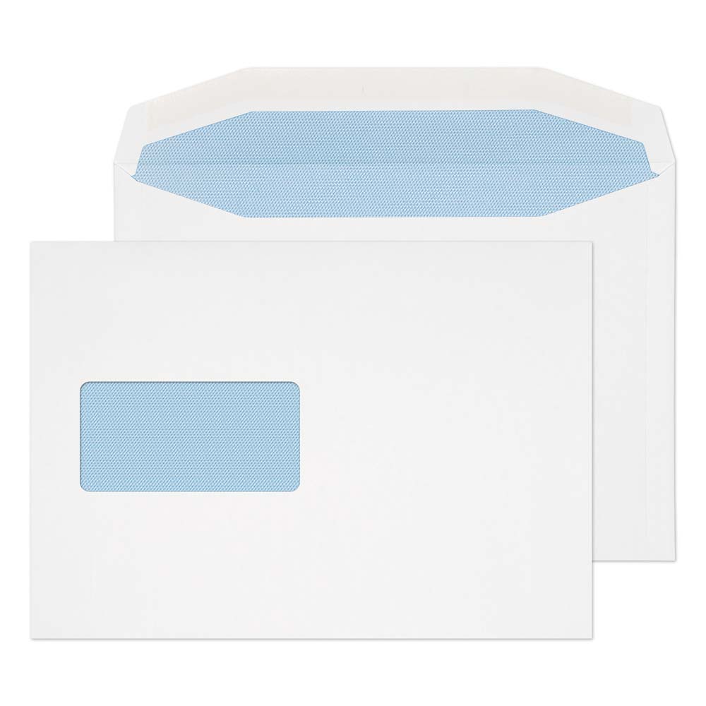 Blake Everyday White Window Gummed Mailer 162x229mm 110gsm Pack 500 Code 8708
