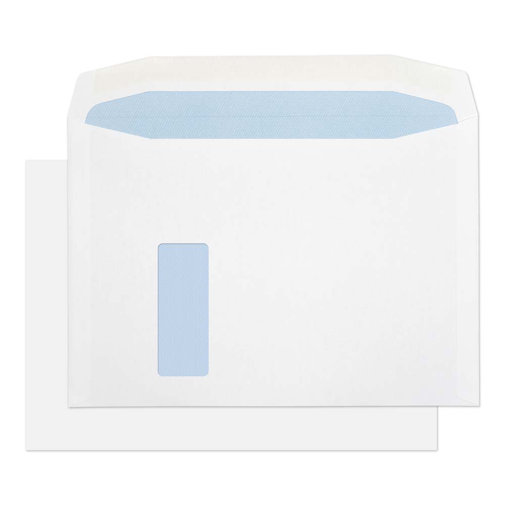 Blake Everyday White Window Gummed Mailer 229x324mm 120gsm Pack 250 Code 8710REV