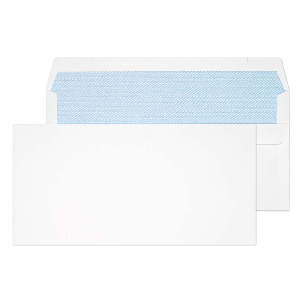 Blake Everyday White Self Seal Wallet 110x220mm 110gsm Pack 500 Code 8882