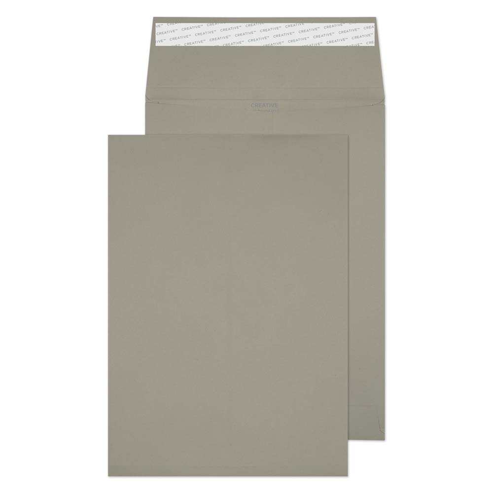Blake Colour Storm Grey Peel&Seal Gusset Pocket 324x229mm 120gsm Pack 125 Code 9250