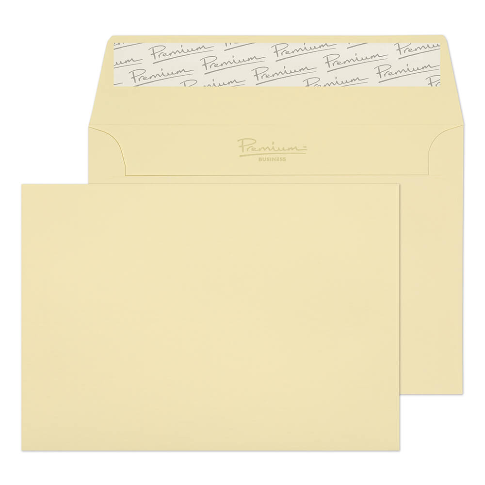 Premium Business Vellum Laid Peel&Seal Wallet 114x162mm 120gsm Pack 50 Code 95155
