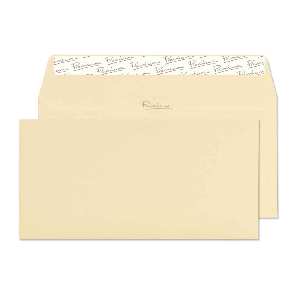 Premium Business Vellum Laid Peel&Seal Wallet 110x220mm 120gsm Pack 50 Code 95255