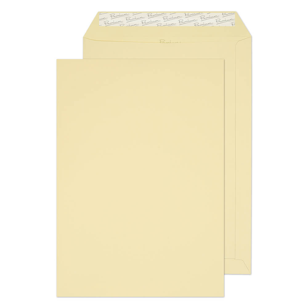 Premium Business Vellum Laid Peel&Seal Pocket 324x229mm 120gsm Pack 20 Code 95653