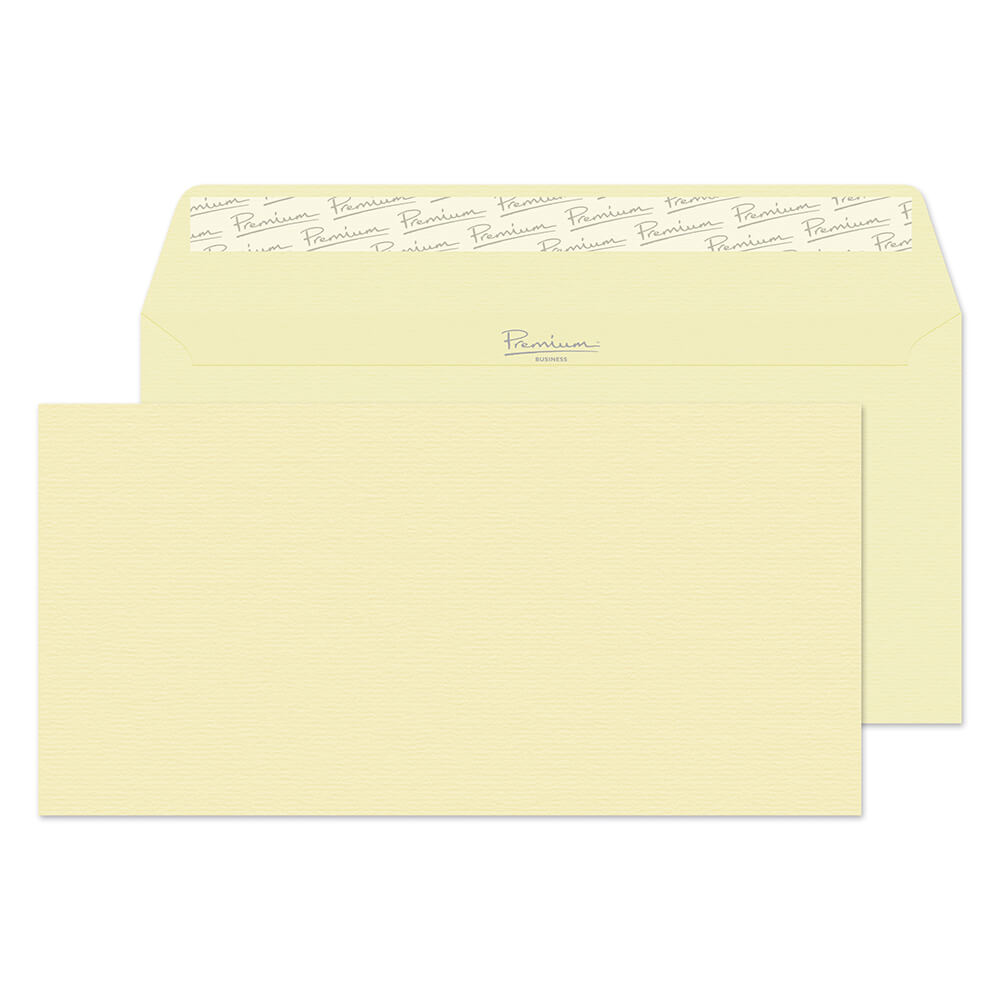 Premium Business Vellum Laid Peel&Seal Wallet 110x220mm 120gsm Pack 500 Code 95882