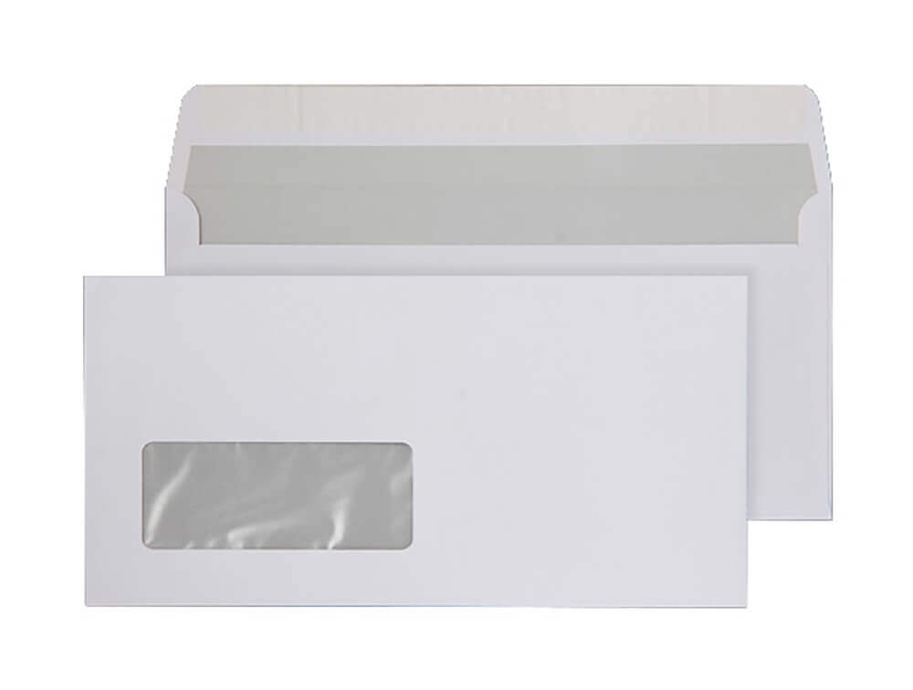 Blake Everyday Bright White Window Peel&Seal Wallet 110x220mm 120gsm Pack 500 Code ENV12