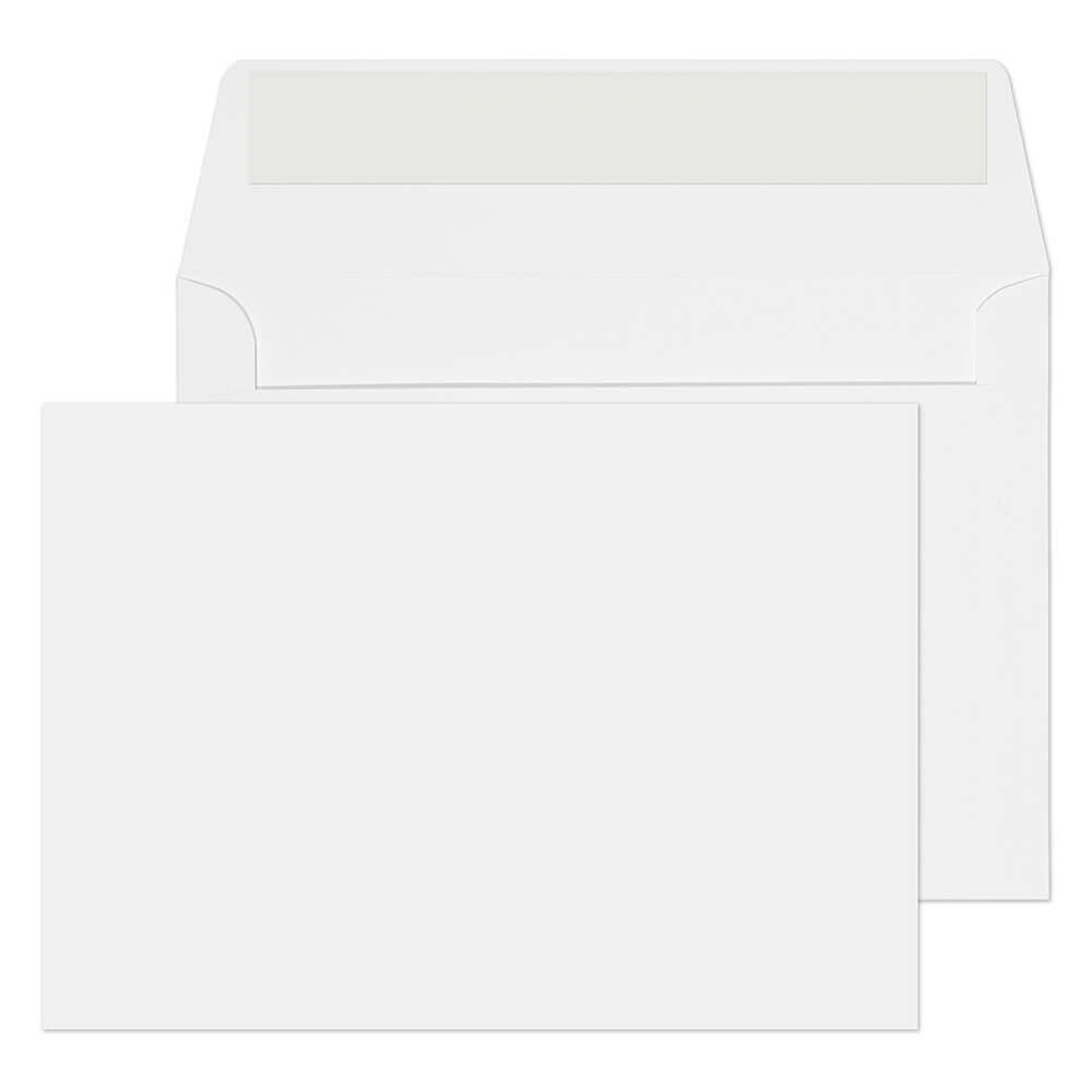 Blake Everyday Ice White Peel&Seal Banker Invitation 114x162mm 120gsm Pack 500 Code ENV5002