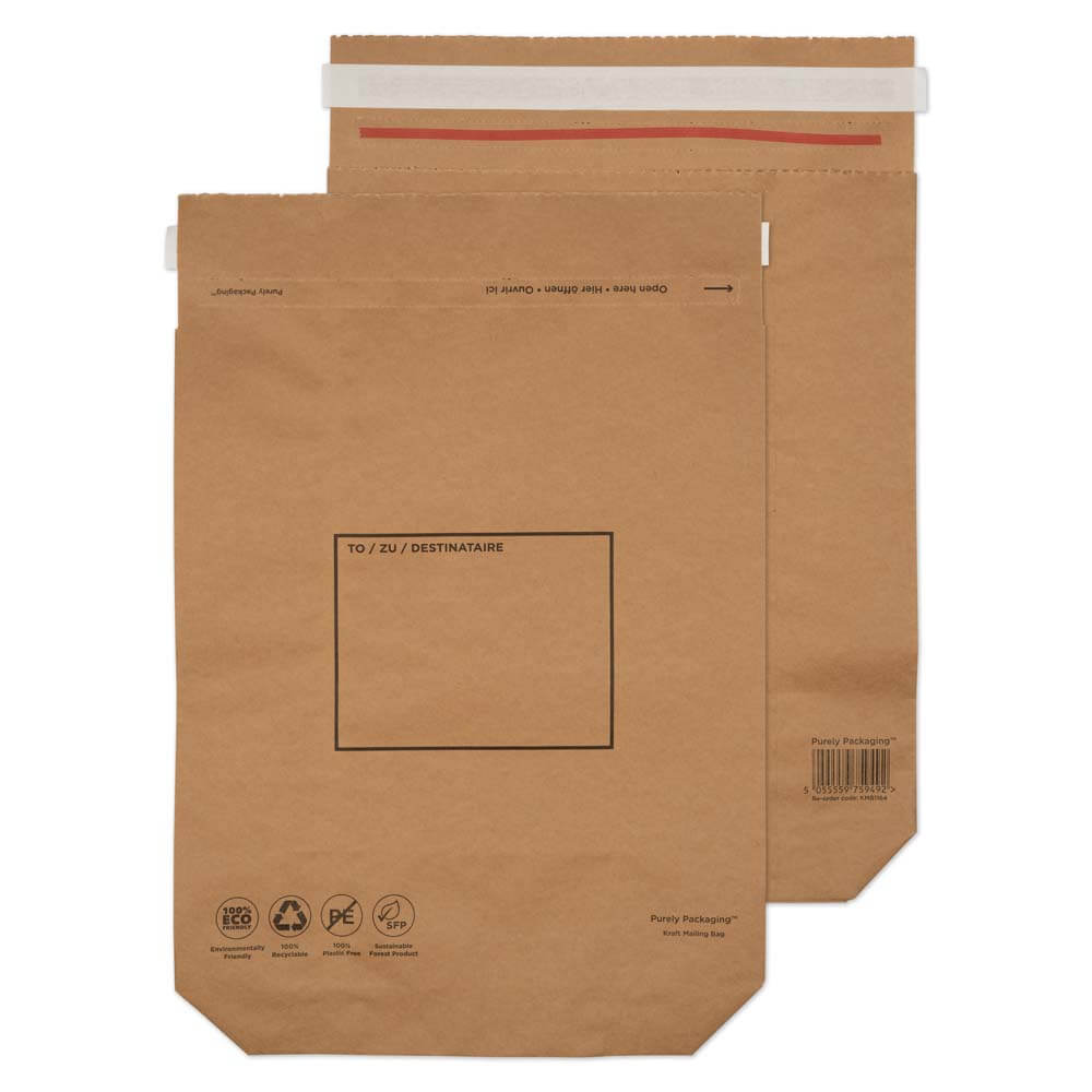 Blake VITA Natural Brown Peel&Seal Mailing Bag 420x340mm 110gsm Pack 100 Code KMB1164