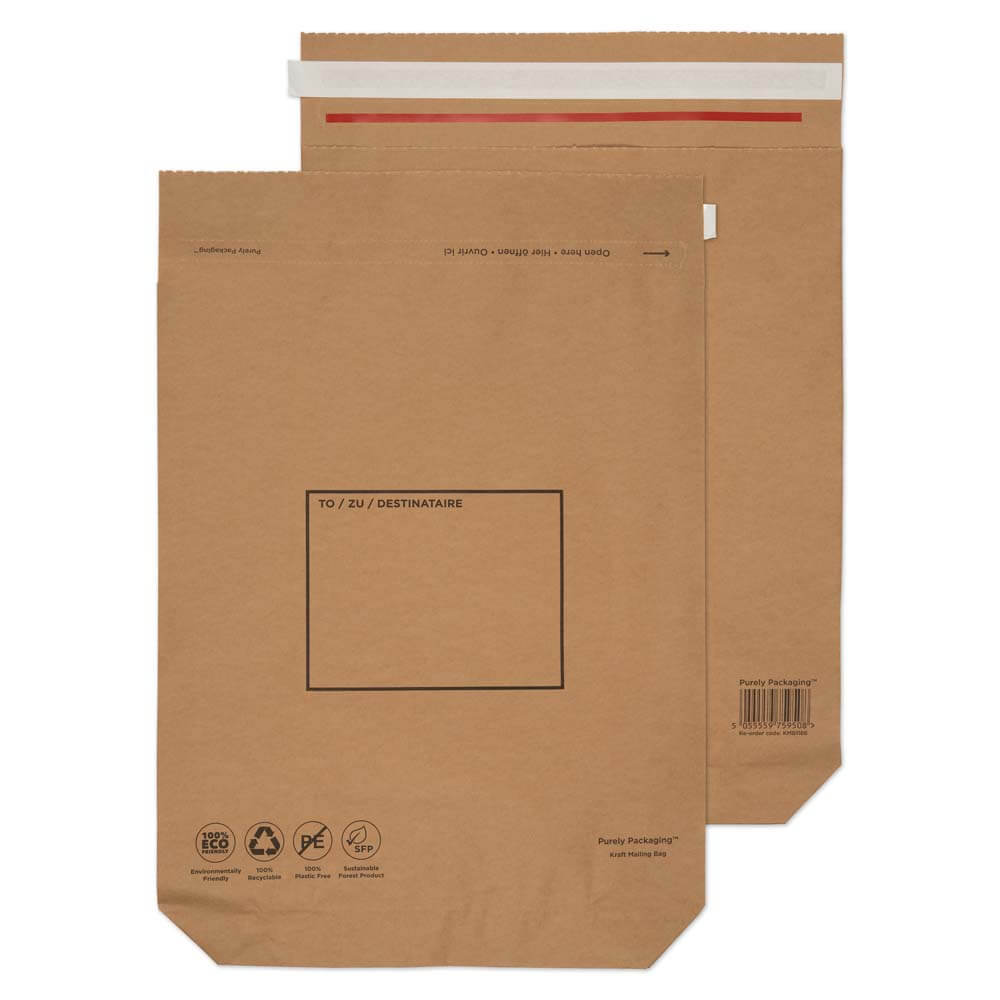 Blake VITA Natural Brown Peel&Seal Mailing Bag 480x380mm 110gsm Pack 100 Code KMB1166