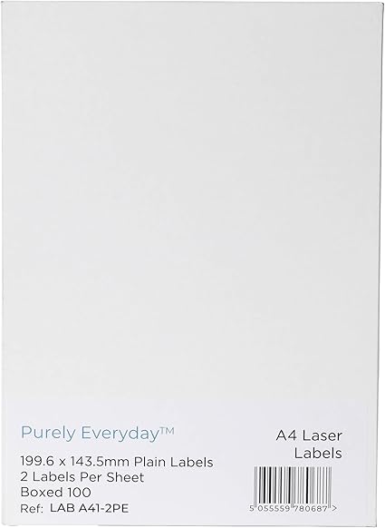 Blake Labels White Labels 143x199mm 10 Packs of 100 Code LAB A41-2PE
