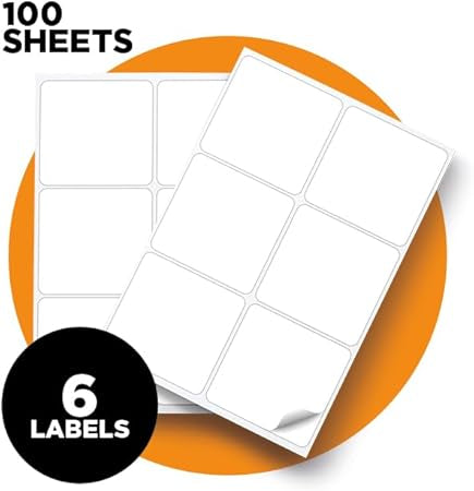 Blake Labels White Labels 93x99mm 10 Packs of 100 Code LAB A41-6PE