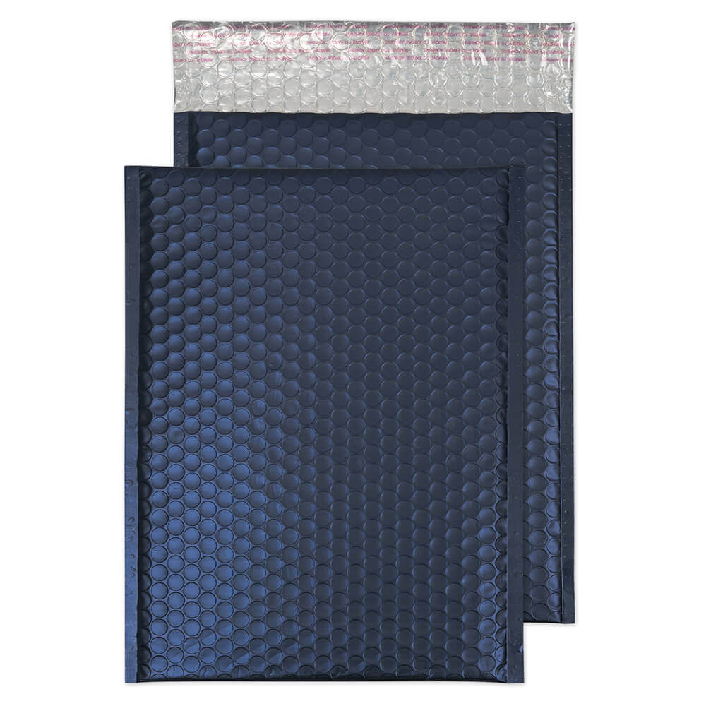 Blake Packaging Oxford Blue Peel&Seal Metallic Bubble 320x240mm 70Mu Pack 100 Code MTN324