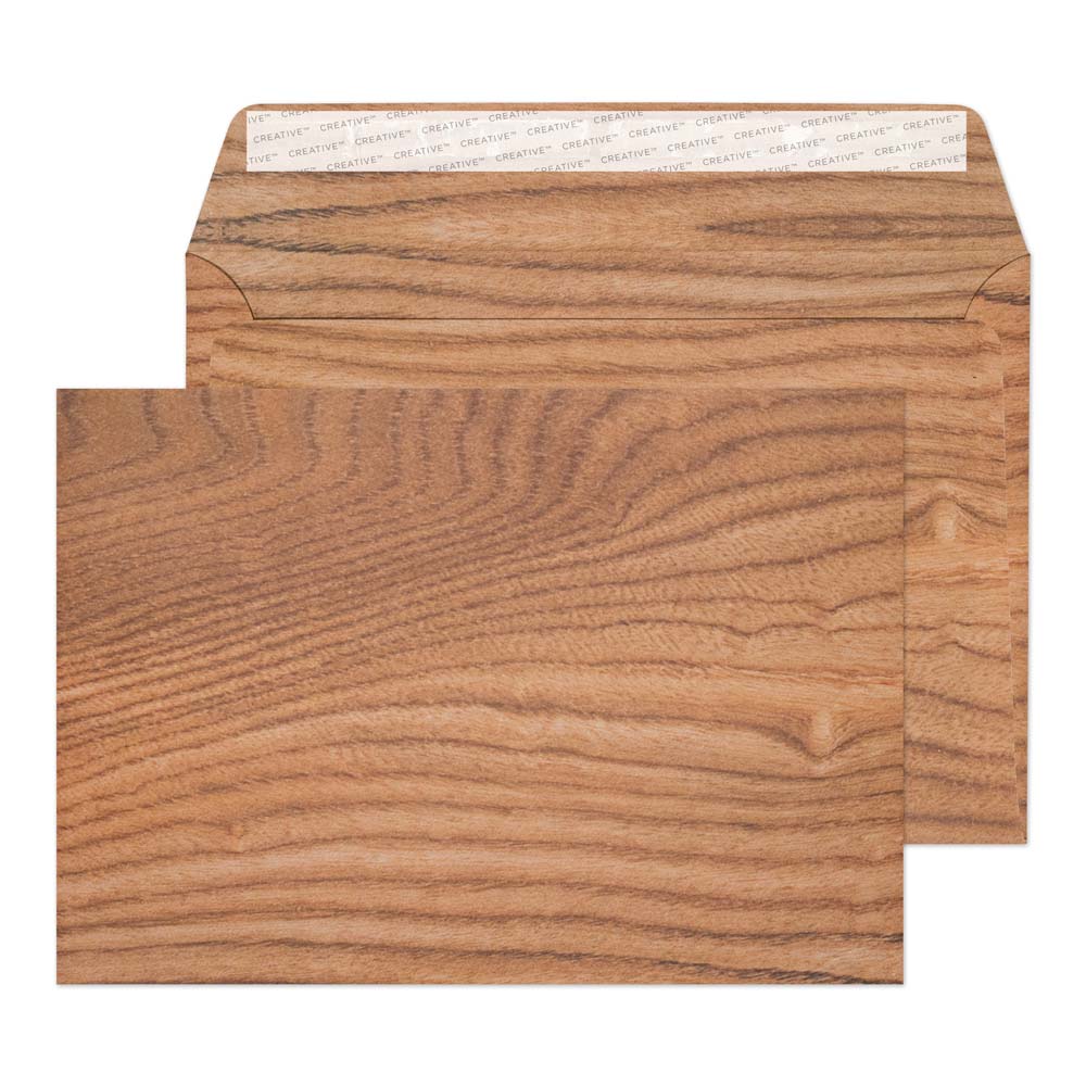 Blake Senses Polished Oak Peel&Seal Wallet 162x229mm 135gsm Pack 125 Code NT351