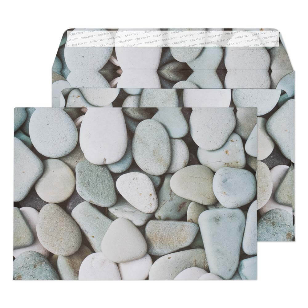 Blake Senses Purbeck Pebbles Peel&Seal Wallet 162x229mm 135gsm Pack 125 Code NT357