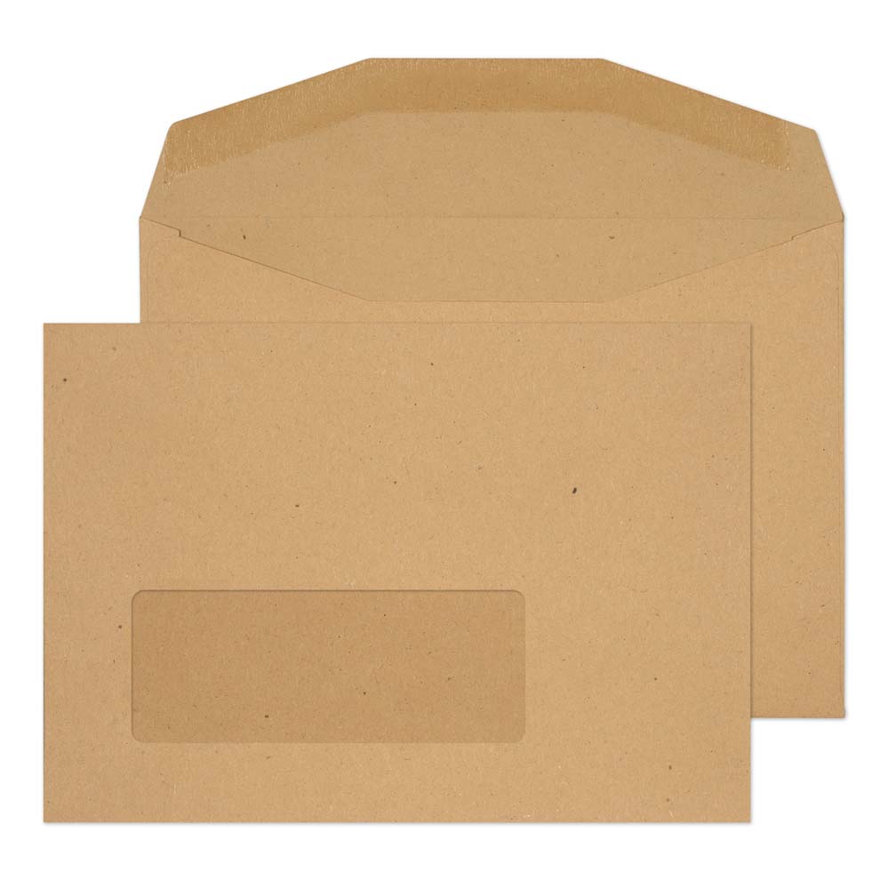 Blake Everyday Manilla Window Gummed Mailer 114x162mm 80gsm Pack 1000 Code NV358