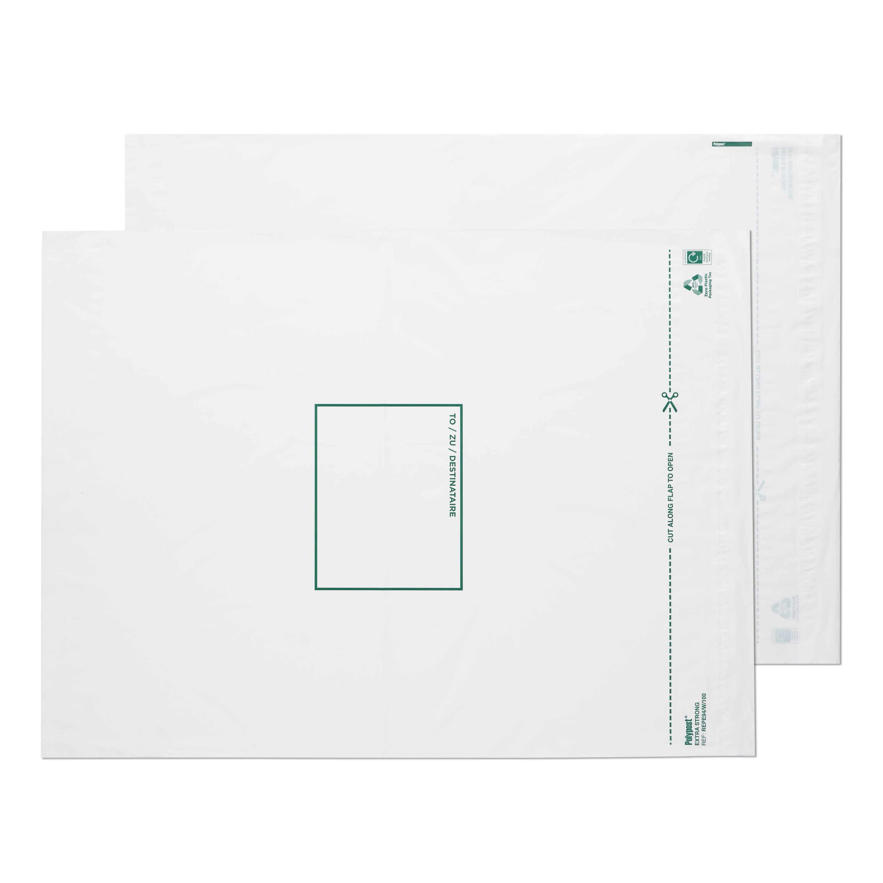 Blake Packaging Clear LDPE Peel&Seal Polythene Pocket 70Mu 5 Packs of 100 Code REPE94/W/100