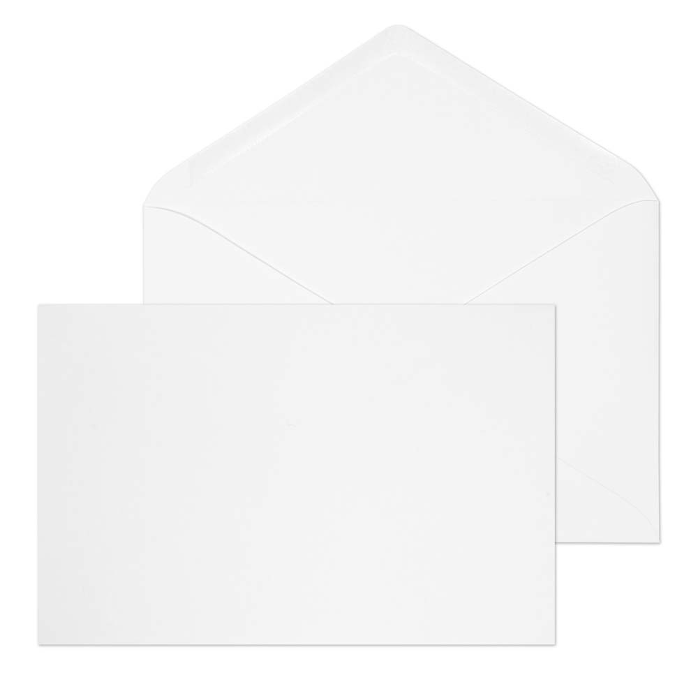Blake Everyday White Gummed Banker Invitation 121x184mm 90gsm Pack 1000 Code ENV2178