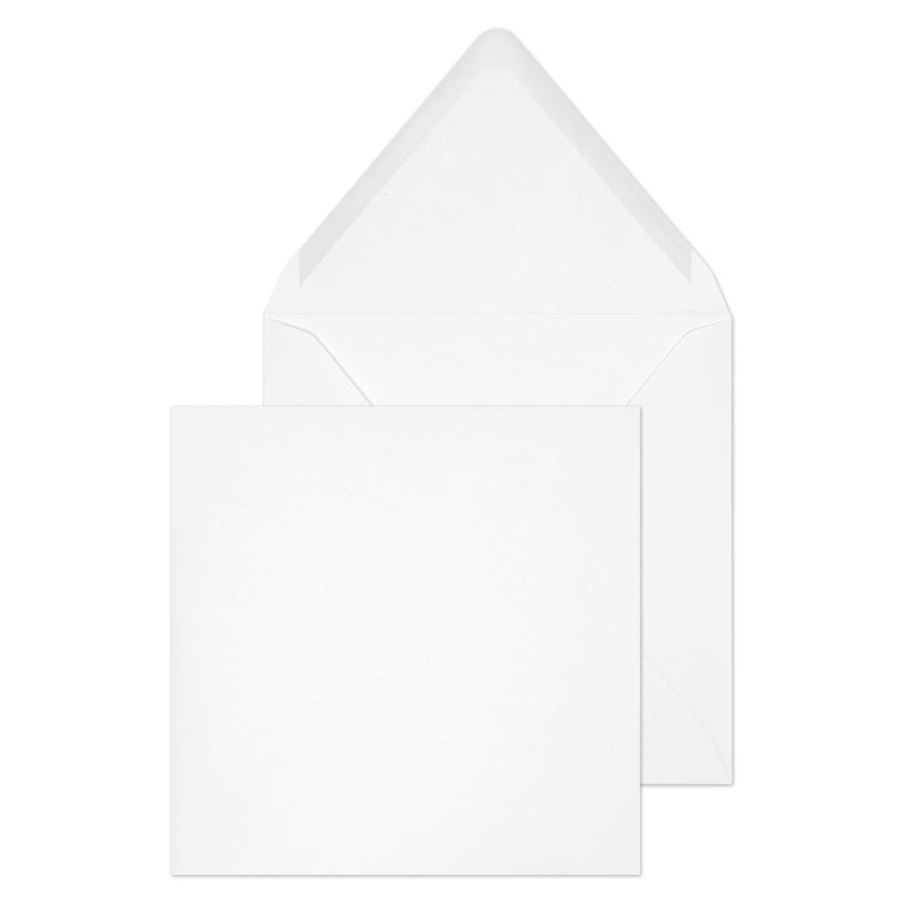 Blake Everyday White Gummed Square Banker Invitation 146x146mm 90gsm Pack 1000 Code ENV2180