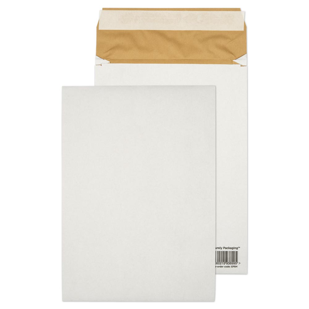 Blake VITA White Peel&Seal Padded Gusset Pocket B4 350x250x50mm 140gsm Pack 100 Code EPB4
