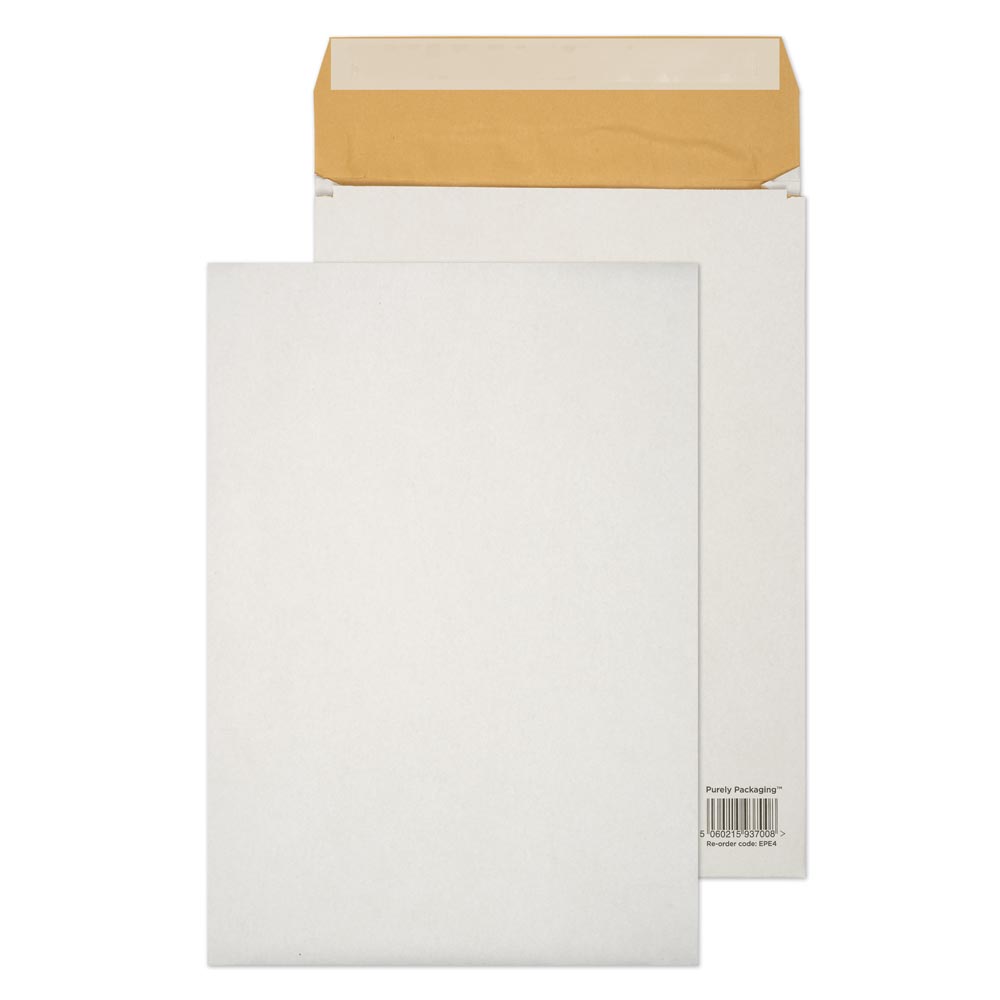 Blake VITA White Peel&Seal Padded Gusset Pocket E4 400x280x50mm 140gsm Pack 100 Code EPE4