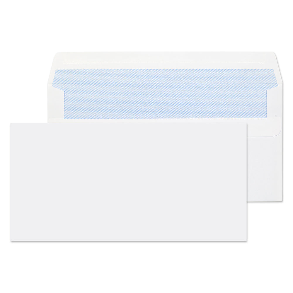 Blake Everyday White Self Seal Wallet 110x220mm 90gsm Pack 1000 Code FL3882