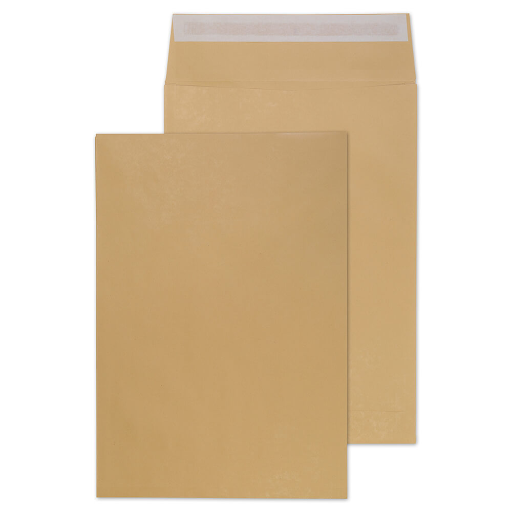 Blake Packaging Manilla Peel&Seal Gusset Pocket 450x324mm 140gsm Pack 125 Code G55501