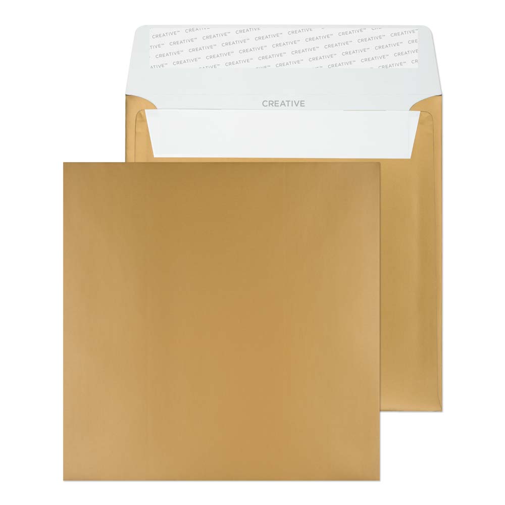 Blake Shine Metallic Gold Peel&Seal Square Wallet 160x160mm 130gsm Pack 500 Code M613