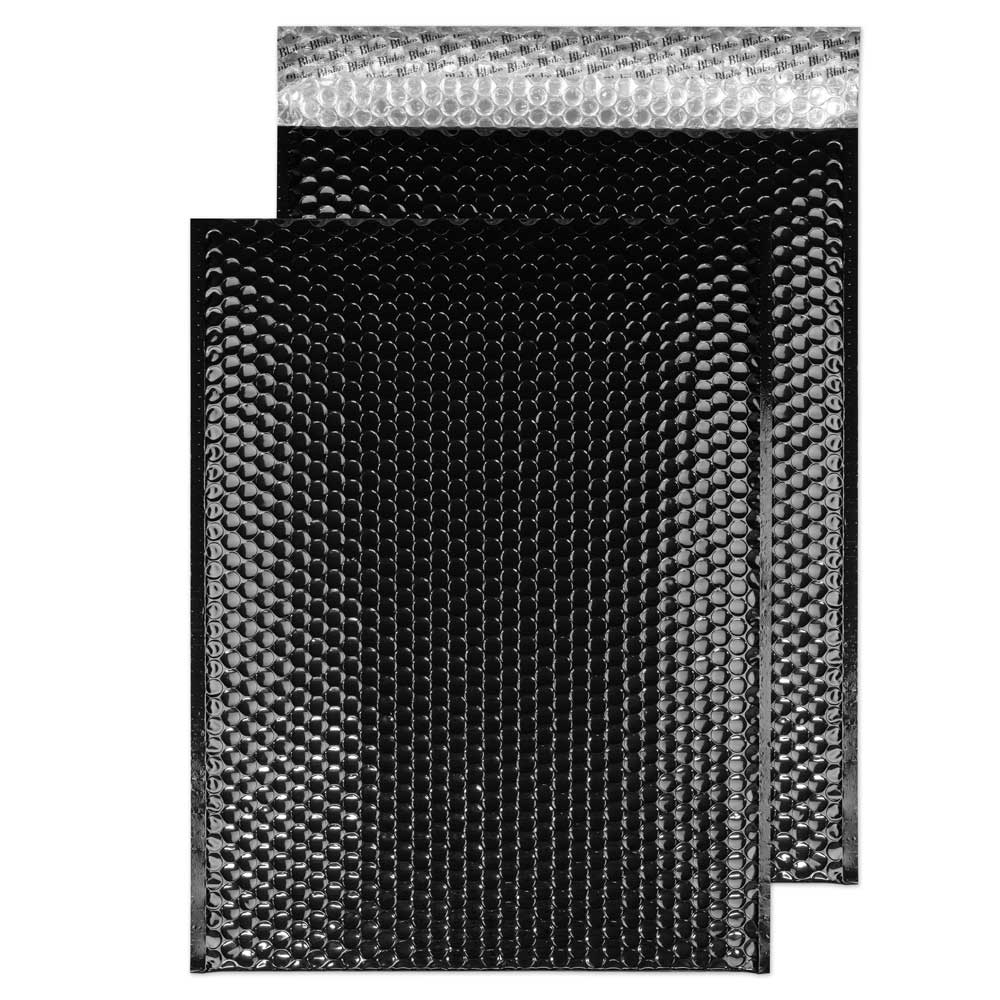 Blake Packaging Oil Black Peel&Seal Metallic Bubble 450x324mm 70Mu Pack 50 Code MBB450