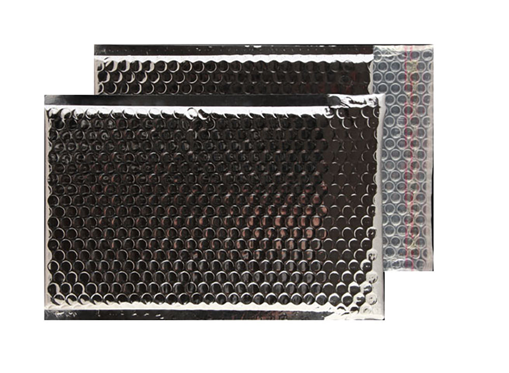Blake Packaging Sterling Silver Peel&Seal Metallic Bubble 250x180mm 70Mu Pack 100 Code MBS250