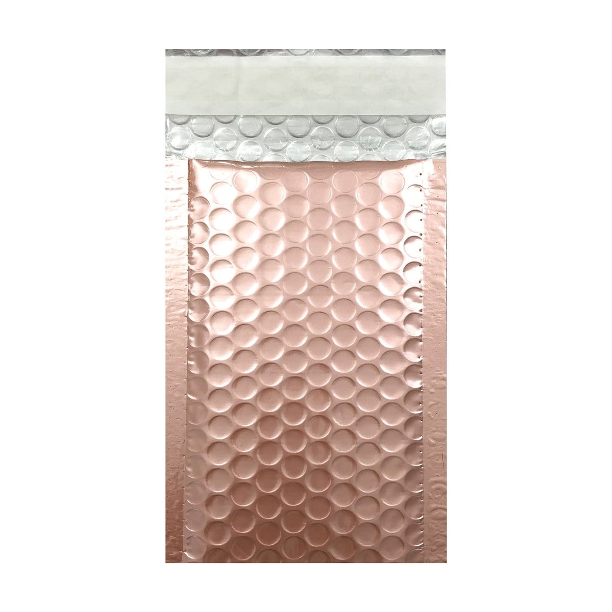 Blake Packaging  Rose Gold Peel&Seal Metallic Gloss Bubble 100x185mm 70Mu Pack 100 Code MB185RGB