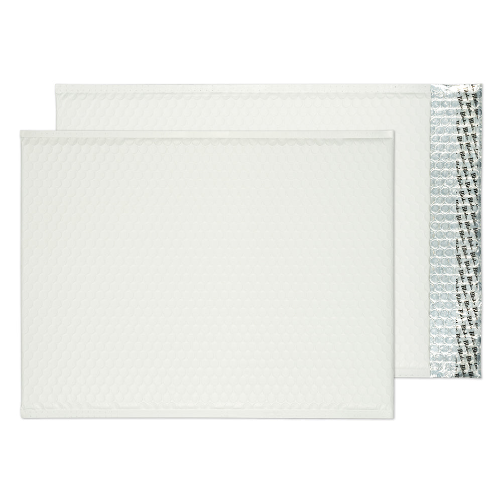 Blake Packaging Ice White Peel&Seal Metallic Matt Bubble 450x324mm 70Mu Pack 50 Code MTW450