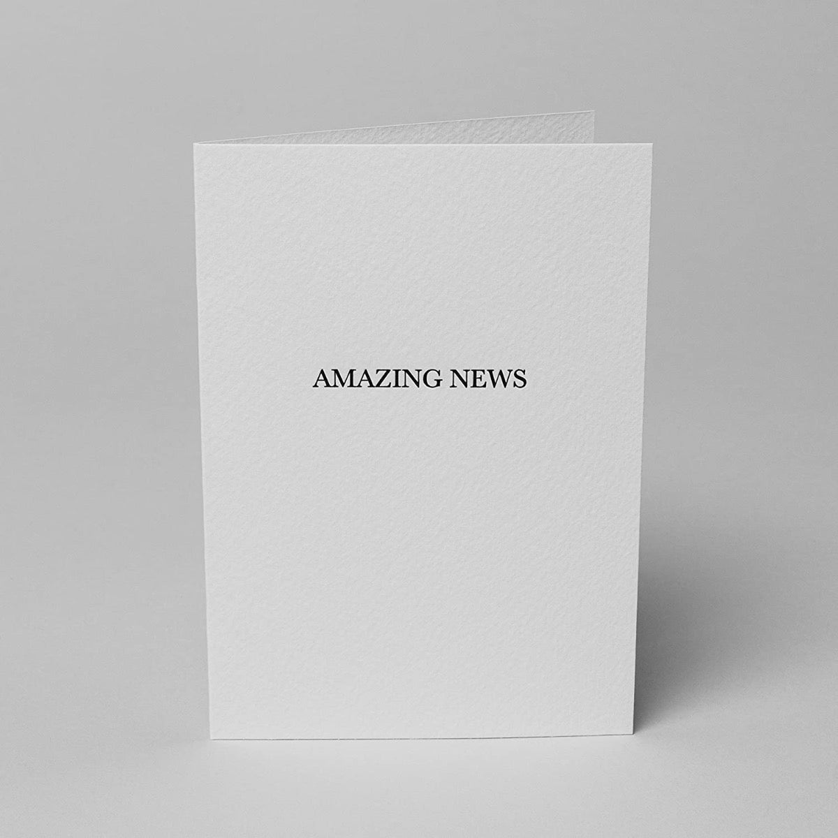 Blake Note Cards Pure White Sienna Amazing News Notecard 148x150mm 300gsm Pack 5 Code NCA4243/5