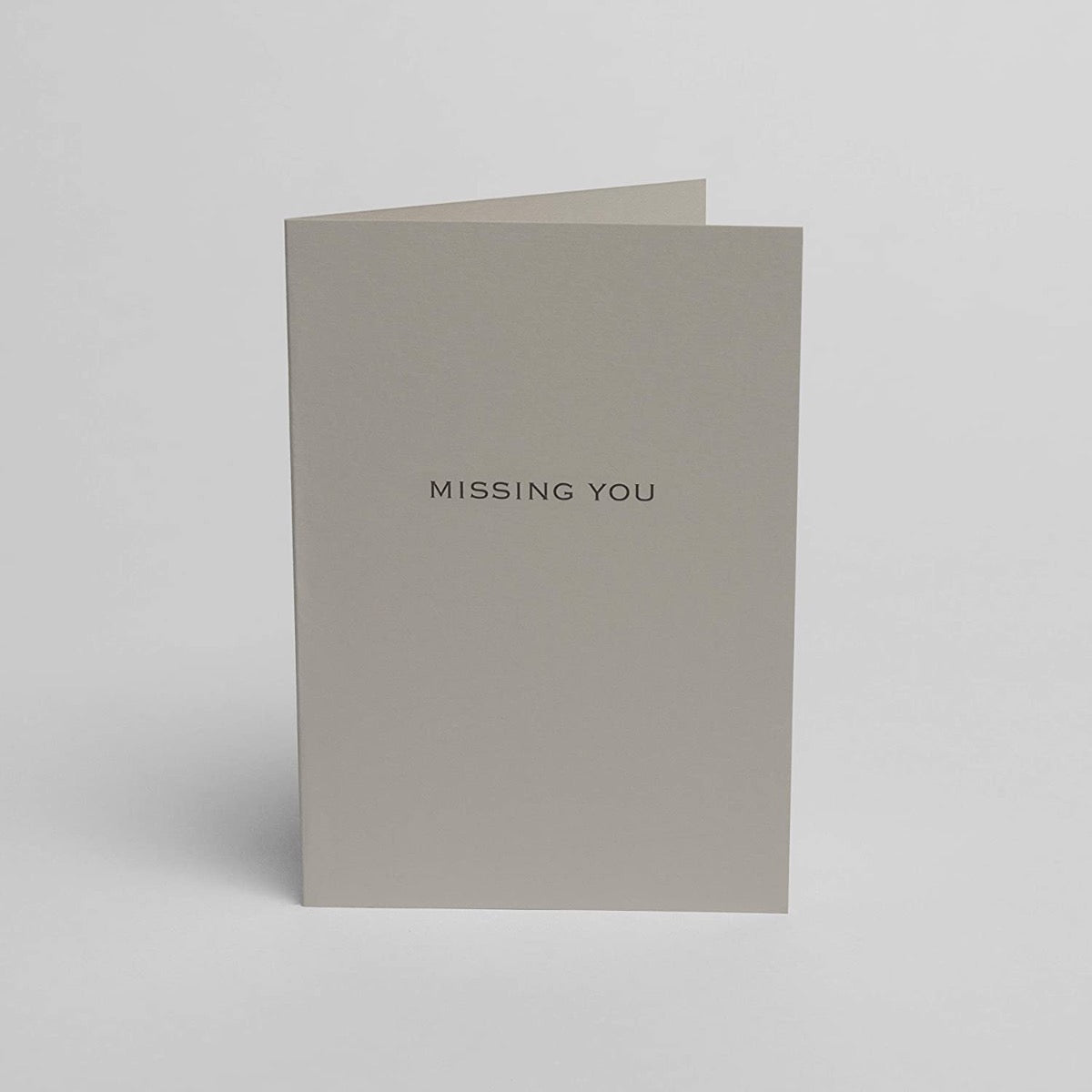 Blake Note Cards Storm Grey Indigo Missing You Notecard 148x105mm 270gsm Pack 5 Code NCB2225/5