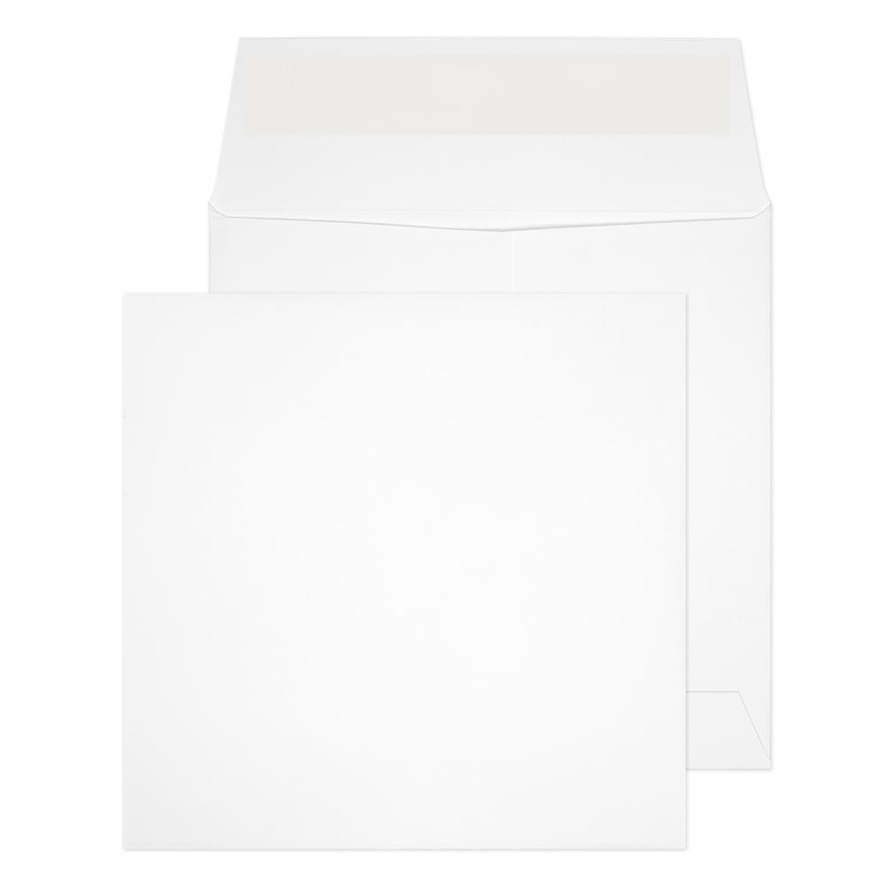 Blake Optima Ultra White Card Peel&Seal Card Wallet 165x165mm 210gsm Pack 250 Code OP065