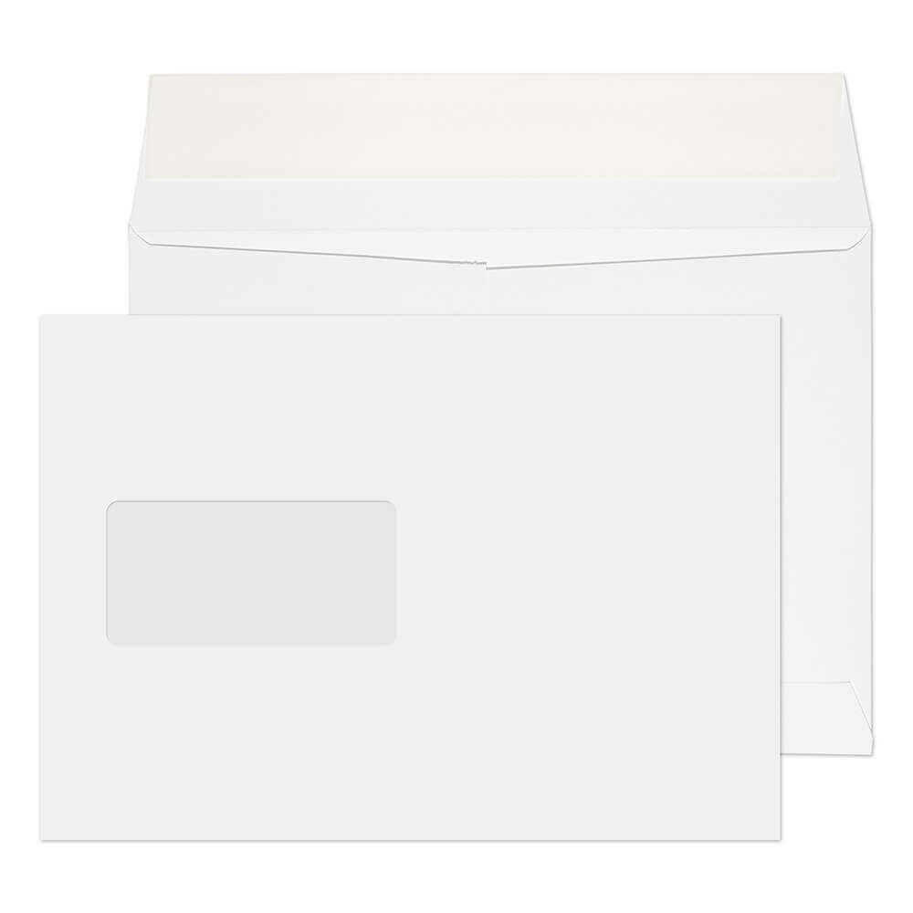 Blake Optima Ultra White Card Window Peel&Seal Card Wallet 162x229mm 210gsm Pack 250 Code OP55